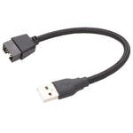 كابل محول USB-A ذكر إلى 9 دبوس مدمج في لوحة الأم مع بيانات RGB إلى منفذ خارجي U، USB-A ذكر إلى 9 دبوس