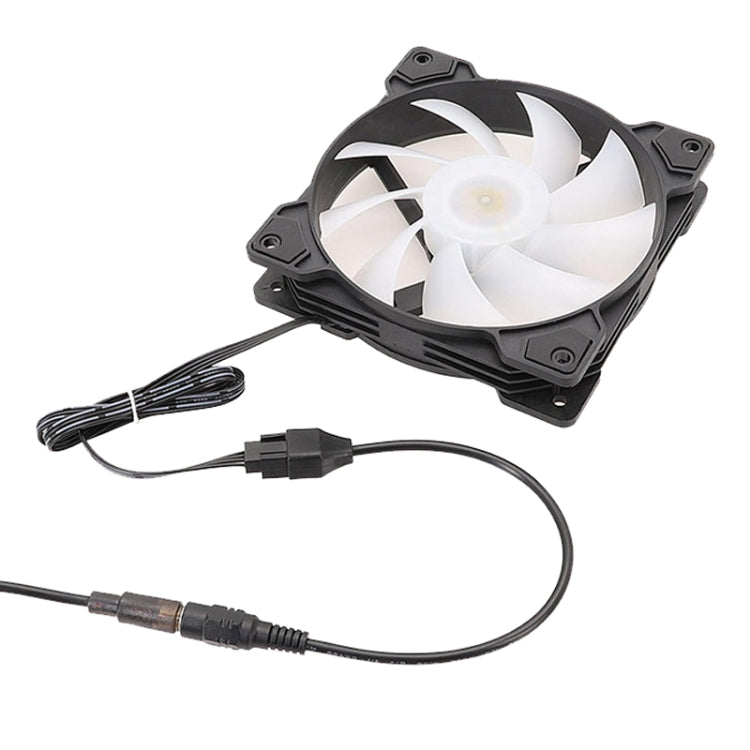 كابل مروحة 4 دبوس لمحول طاقة DC5521 إلى 12V لحافظة الكمبيوتر، DC5521 إلى 12V 4 دبوس