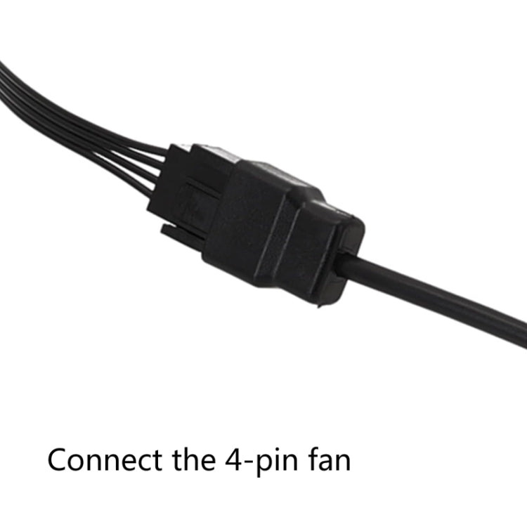 كابل مروحة 4 دبوس لمحول طاقة DC5521 إلى 12V لحافظة الكمبيوتر، DC5521 إلى 12V 4 دبوس