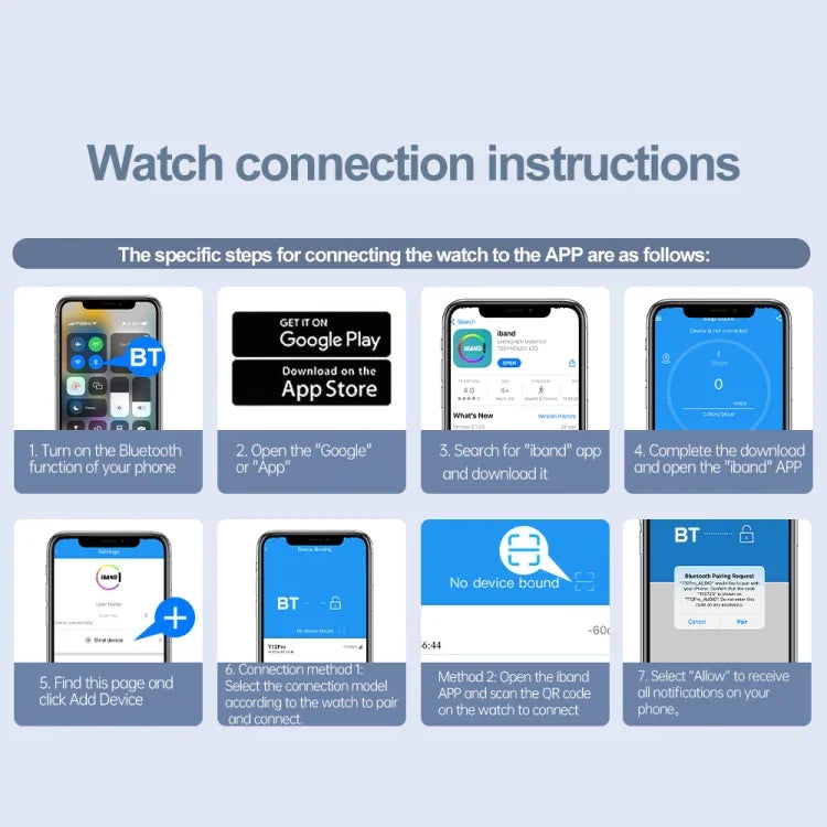 ساعة ذكية رياضية لمراقبة الصحة مقاومة للماء IP67 بقياس 1.85 بوصة T12Pro مع بلوتوث ومكالمات