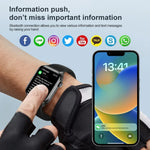 ساعة ذكية رياضية لمراقبة الصحة مقاومة للماء IP67 بقياس 1.85 بوصة T12Pro مع بلوتوث ومكالمات