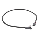 كابل بيانات USB 9 دبوس إلى Type-C بزاوية للوحة الأم، كابل شبكي مضفر، 60 سم زاوية