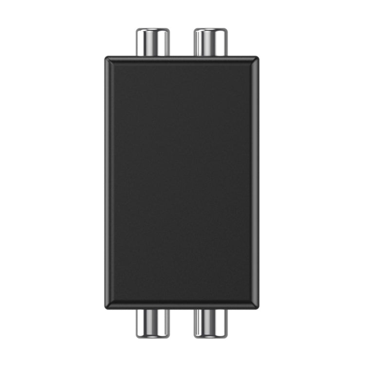 عازل حلقة أرضية صوت RCA مضاد للتداخل مخفض للضوضاء يقضي على صوت التيار مستقبل بلوتوث، مربع، بيضاوي