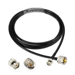 كابل محول BNC ذكر إلى UHF ذكر RG58، 0.5م، 1م، 2م، 3م، 5م، 8م، 10م