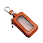 Car Remote Control Universal Visible Zipper Key Case, Royal Blue, Claret, Yellow, Black