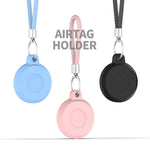 غطاء واقٍ بلاستيكي مقاوم للماء لتعقب الحيوانات الأليفة لـ AirTag الجيل الثاني / AirTag الجيل الأول، أزرق، وردي، أسود