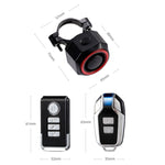 Bicycle Smart Taillight Anti-theft Alarm Brake Warning Light, WL03C Remote Control, WL03C Set + Silicone Remote Control, WL09C Remote Control