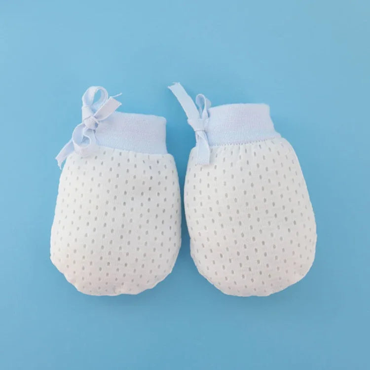Newborn Baby Anti-Scratching Mesh Mittens Summer Breathable Elastic Lacing Adjustable Gloves, For 0-18 Months (Pink), For 0-18 Months (Yellow), For 0-18 Months (Blue), For 0-10 Months (Pink), For 0-10 Months (Yellow), For 0-10 Months (Blue)