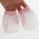 Newborn Baby Anti-Scratching Mesh Mittens Summer Breathable Elastic Lacing Adjustable Gloves, For 0-18 Months (Pink), For 0-18 Months (Yellow), For 0-18 Months (Blue), For 0-10 Months (Pink), For 0-10 Months (Yellow), For 0-10 Months (Blue)