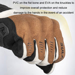 SULAITE Motorcycle Riding Breathable Conductive Touch Screen Full Finger Gloves, XL, XXL, M, L
