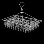 Square Socks Drying Hanger Stainless Steel Multifunctional Windproof Drying Rack, 24x30cm 20 Clips, 35x27cm 30 Clips, 35x27cm40 Clips, 40x30cm 40 Clips, 40x25cm 50 Clips, 40x25cm 60 Clips