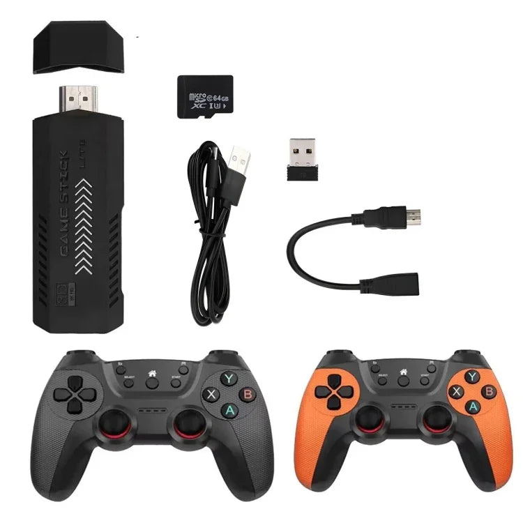 جهاز ألعاب فيديو X2 Ultra مع عصا تحكم لاسلكية مزدوجة 2.4G، 64 جيجابايت، 128 جيجابايت، 256 جيجابايت
