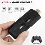 جهاز ألعاب فيديو X2 Ultra مع عصا تحكم لاسلكية مزدوجة 2.4G، 64 جيجابايت، 128 جيجابايت، 256 جيجابايت