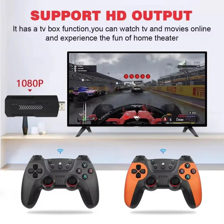 جهاز ألعاب فيديو X2 Ultra مع عصا تحكم لاسلكية مزدوجة 2.4G، 64 جيجابايت، 128 جيجابايت، 256 جيجابايت
