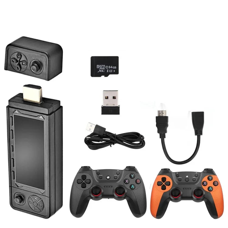 جهاز ألعاب فيديو X9 Ultra مع عصا تحكم لاسلكية مزدوجة 2.4G، 64 جيجابايت مع أكثر من 37000 لعبة، 128 جيجابايت مع أكثر من 42000 لعبة، 256 جيجابايت مع أكثر من 60000 لعبة