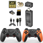 جهاز ألعاب فيديو X9 Ultra مع عصا تحكم لاسلكية مزدوجة 2.4G، 64 جيجابايت مع أكثر من 37000 لعبة، 128 جيجابايت مع أكثر من 42000 لعبة، 256 جيجابايت مع أكثر من 60000 لعبة
