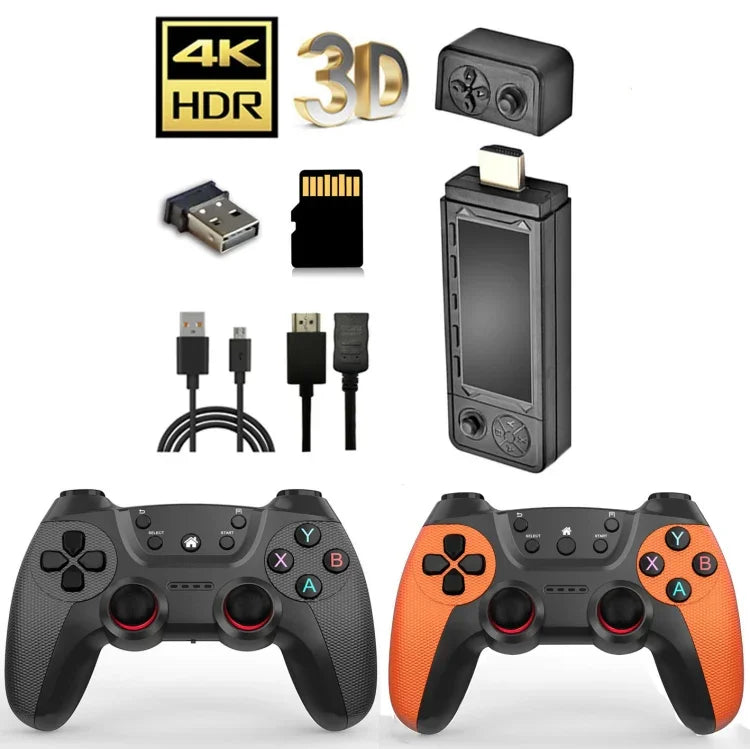 جهاز ألعاب فيديو X9 Ultra مع عصا تحكم لاسلكية مزدوجة 2.4G، 64 جيجابايت مع أكثر من 37000 لعبة، 128 جيجابايت مع أكثر من 42000 لعبة، 256 جيجابايت مع أكثر من 60000 لعبة