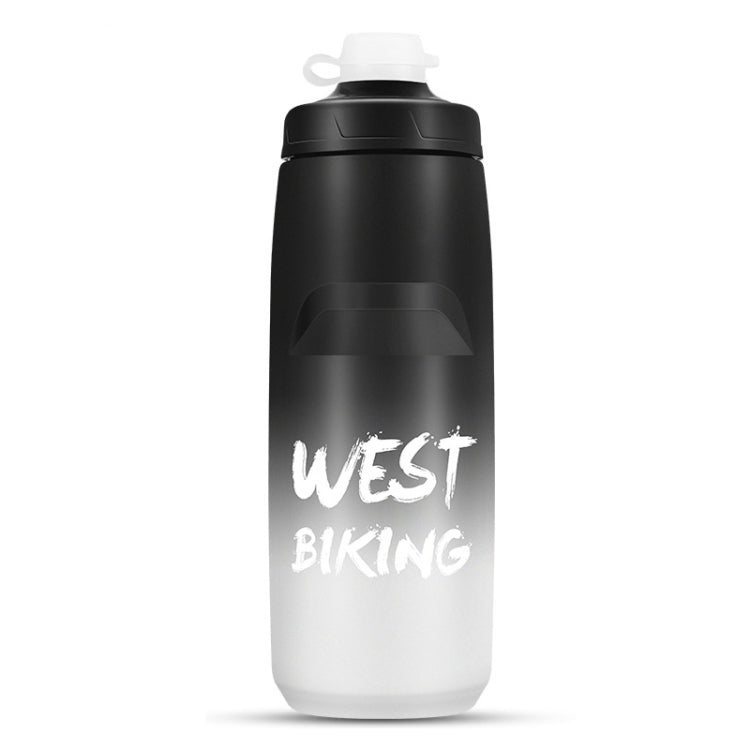زجاجة ماء للدراجة WEST BIKING بسعة 750 مل كوب ماء محمول للدراجات الخارجية، تدرج أبيض وردي، تدرج أسود رمادي، تدرج أزرق، تدرج أخضر داكن، تدرج أخضر وردي، تدرج أصفر أخضر، تدرج أسود أخضر، تدرج أسود أحمر