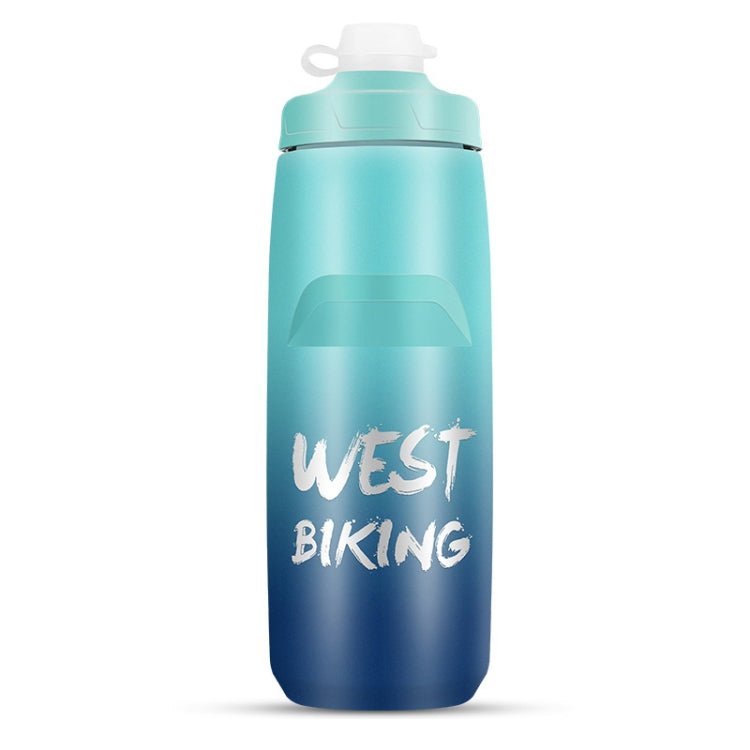 زجاجة ماء للدراجة WEST BIKING بسعة 750 مل كوب ماء محمول للدراجات الخارجية، تدرج أبيض وردي، تدرج أسود رمادي، تدرج أزرق، تدرج أخضر داكن، تدرج أخضر وردي، تدرج أصفر أخضر، تدرج أسود أخضر، تدرج أسود أحمر