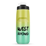 زجاجة ماء للدراجة WEST BIKING بسعة 750 مل كوب ماء محمول للدراجات الخارجية، تدرج أبيض وردي، تدرج أسود رمادي، تدرج أزرق، تدرج أخضر داكن، تدرج أخضر وردي، تدرج أصفر أخضر، تدرج أسود أخضر، تدرج أسود أحمر