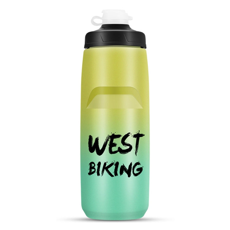 زجاجة ماء للدراجة WEST BIKING بسعة 750 مل كوب ماء محمول للدراجات الخارجية، تدرج أبيض وردي، تدرج أسود رمادي، تدرج أزرق، تدرج أخضر داكن، تدرج أخضر وردي، تدرج أصفر أخضر، تدرج أسود أخضر، تدرج أسود أحمر