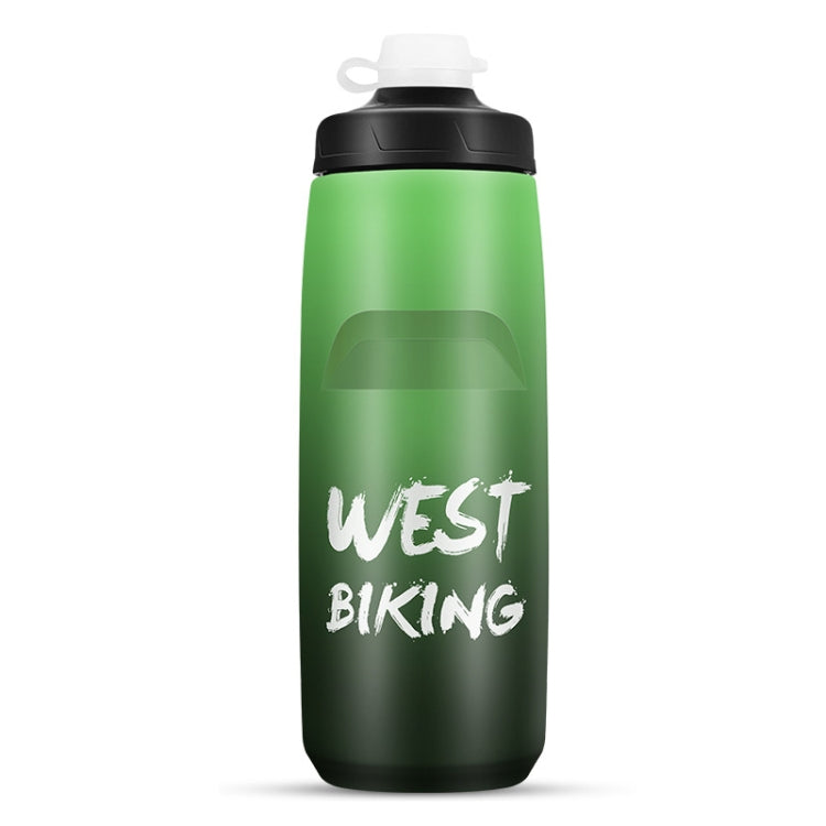 زجاجة ماء للدراجة WEST BIKING بسعة 750 مل كوب ماء محمول للدراجات الخارجية، تدرج أبيض وردي، تدرج أسود رمادي، تدرج أزرق، تدرج أخضر داكن، تدرج أخضر وردي، تدرج أصفر أخضر، تدرج أسود أخضر، تدرج أسود أحمر