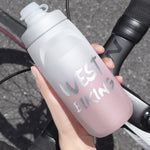 زجاجة ماء للدراجة WEST BIKING بسعة 750 مل كوب ماء محمول للدراجات الخارجية، تدرج أبيض وردي، تدرج أسود رمادي، تدرج أزرق، تدرج أخضر داكن، تدرج أخضر وردي، تدرج أصفر أخضر، تدرج أسود أخضر، تدرج أسود أحمر