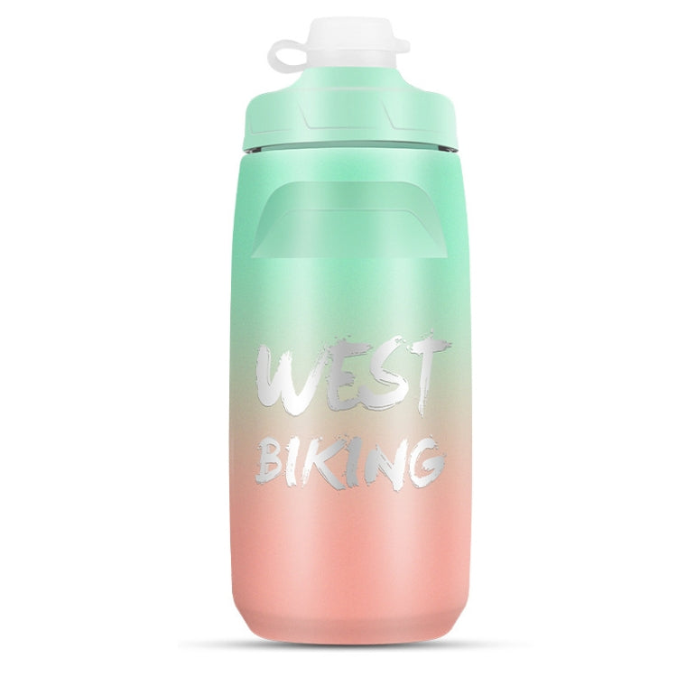 زجاجة ماء للدراجة WEST BIKING بسعة 620 مل كوب ماء محمول للدراجات الخارجية، تدرج أبيض وردي، تدرج أسود رمادي، تدرج أزرق، تدرج أخضر داكن، تدرج أخضر وردي، تدرج أصفر أخضر، تدرج أسود أخضر، تدرج أسود أحمر