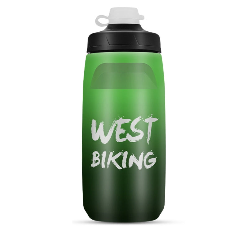 زجاجة ماء للدراجة WEST BIKING بسعة 620 مل كوب ماء محمول للدراجات الخارجية، تدرج أبيض وردي، تدرج أسود رمادي، تدرج أزرق، تدرج أخضر داكن، تدرج أخضر وردي، تدرج أصفر أخضر، تدرج أسود أخضر، تدرج أسود أحمر