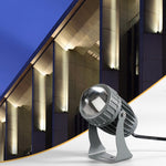 كشاف LED بقوة 10 واط، شعاع واحد، إضاءة خارجية مقاومة للماء، عمود ضوء حائط، مصباح مناظر طبيعية عن بعد، اختر لوناً من 3 ألوان، اختر لوناً من 5 ألوان