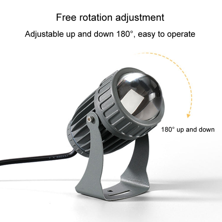 كشاف LED بقوة 10 واط، شعاع واحد، إضاءة خارجية مقاومة للماء، عمود ضوء حائط، مصباح مناظر طبيعية عن بعد، اختر لوناً من 3 ألوان، اختر لوناً من 5 ألوان