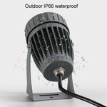 كشاف LED بقوة 10 واط، شعاع واحد، إضاءة خارجية مقاومة للماء، عمود ضوء حائط، مصباح مناظر طبيعية عن بعد، اختر لوناً من 3 ألوان، اختر لوناً من 5 ألوان