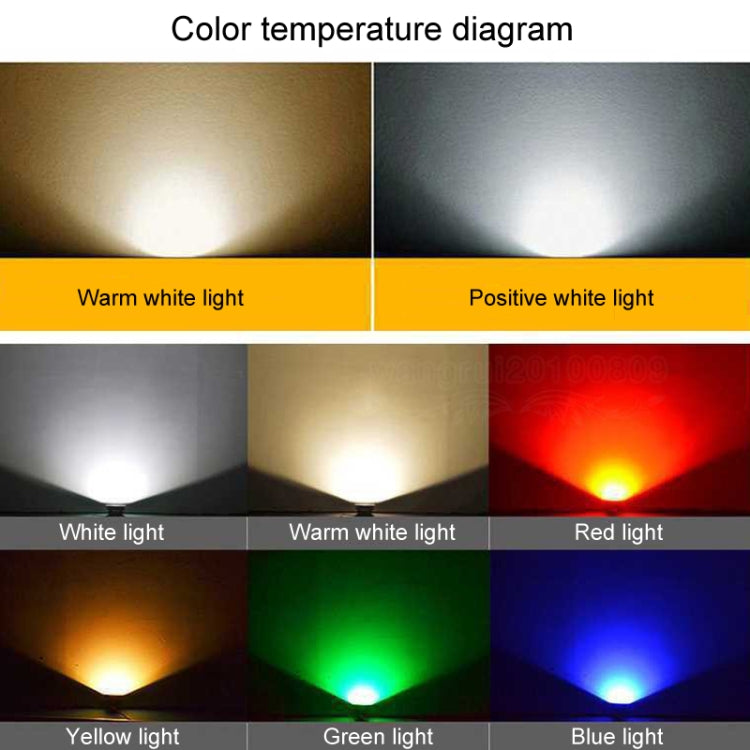 LED Flood Light COB Outdoor Waterproof Spotlight Billboard Lights Garden Lamp, 5W White Light, 10W White Light, 10W Green Light, 10W 7 Colors, 20W White Light, 20W Green Light, 20W 7 Colors, 30W White Light, 30W Green Light, 30W 7 Colors, 50W White Lig...