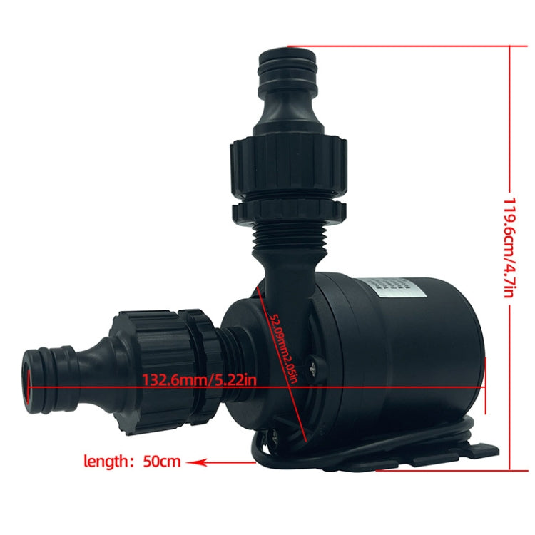 مضخة تعزيز بمحرك بدون فرشاة مع عمود من الفولاذ المقاوم للصدأ رفع 8m، DC12V، DC24V