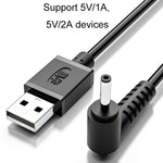 كابل شحن USB إلى DC من JINGHUA U550C لسلك طاقة الأجهزة الصغيرة، 3.5 مم، 5.5 مم