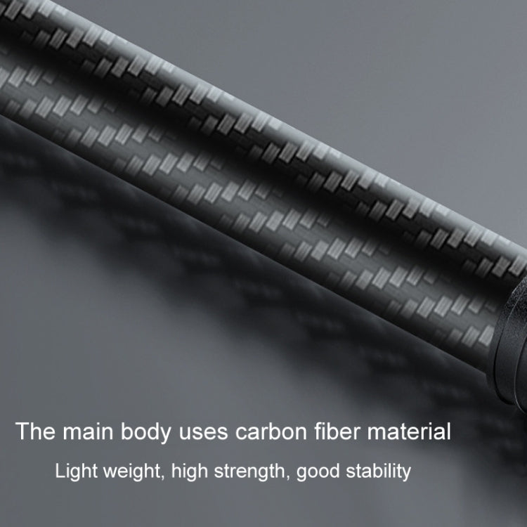 Car Phone Mount Extension Arm Double Jointed Swivel Adjustment Carbon Fiber Bracket Connecting Rod, 140mm For 20mm Ball Head, 170mm For 25.4mm Ball Head