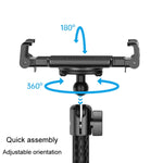 Telescopic Car Phone Mount Extension Arm Double Jointed Swivel Carbon Fiber Bracket Connecting Rod, 217-300mm For 20mm Ball Head