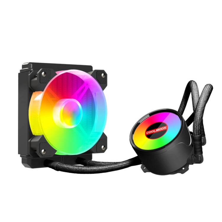 مبرد وحدة المعالجة المركزية متعدد المنصات RGB120 5V ARGB مدمج صف واحد من COOLMOON، RGB120