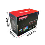 مبرد وحدة المعالجة المركزية متعدد المنصات RGB120 5V ARGB مدمج صف واحد من COOLMOON، RGB120