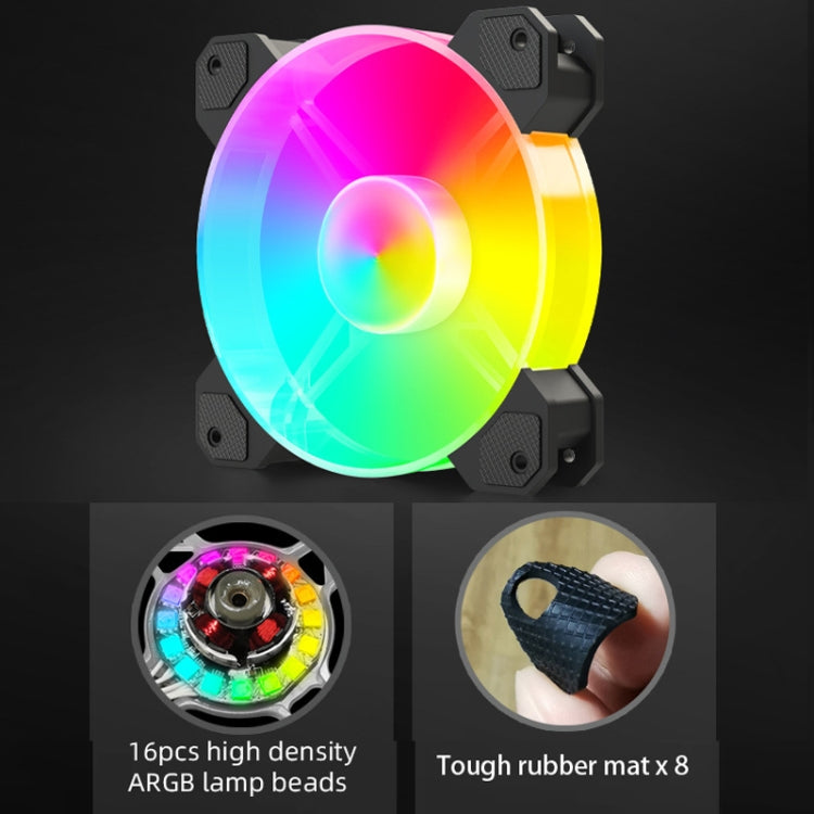 مبرد وحدة المعالجة المركزية متعدد المنصات RGB120 5V ARGB مدمج صف واحد من COOLMOON، RGB120