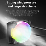 مبرد وحدة المعالجة المركزية متعدد المنصات RGB120 5V ARGB مدمج صف واحد من COOLMOON، RGB120