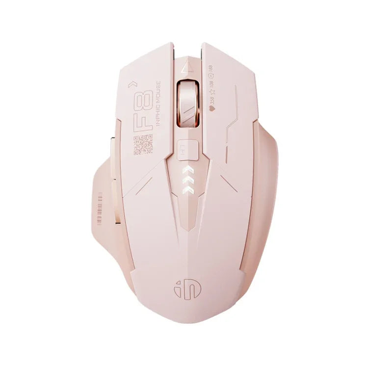 ماوس ألعاب كمبيوتر لاسلكي صامت قابل للشحن 2.4G من Inphic F8، F8