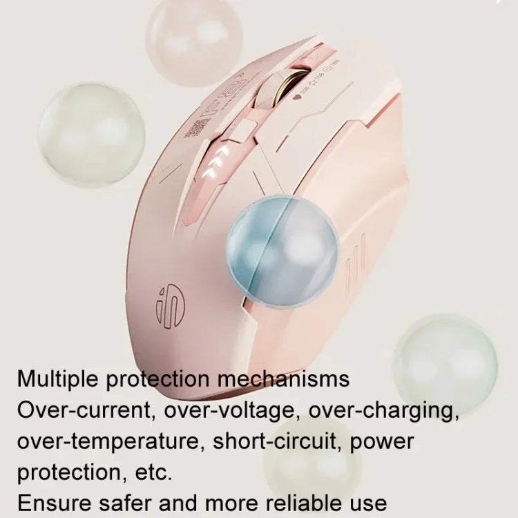 ماوس ألعاب كمبيوتر لاسلكي صامت قابل للشحن 2.4G من Inphic F8، F8