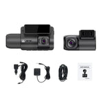 M700A مسجل سيارة بثلاث قنوات 4K UHD أمامي + 1080P داخلي + 2K خلفي + GPS + واي فاي، كاميرا داش، M700A