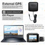 M700A مسجل سيارة بثلاث قنوات 4K UHD أمامي + 1080P داخلي + 2K خلفي + GPS + واي فاي، كاميرا داش، M700A