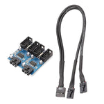 كابل تمديد USB2.0 9 دبابيس للوحة الأم 1 إلى 4 مع شريحة تدعم واجهات متعددة للاستخدام المشترك، 1 إلى 4