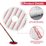 For Vileda Spin & Clean Mop Refill Pad Round Microfiber Replacement Cloth Cover