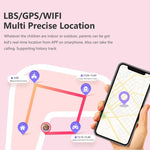 ساعة ذكية للأطفال LT21 بشبكة 4G، شاشة 1.4 بوصة، شبكة عالمية كاملة، مقاومة للماء IP67، واي فاي