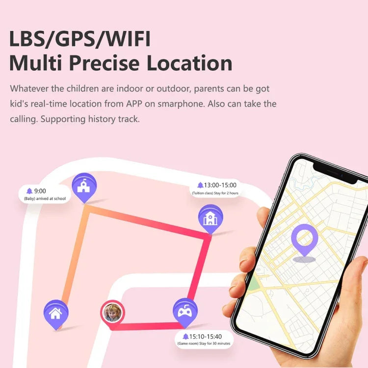 ساعة ذكية للأطفال LT21 بشبكة 4G، شاشة 1.4 بوصة، شبكة عالمية كاملة، مقاومة للماء IP67، واي فاي