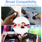 12 زوجًا من واقيات عصا التحكم السيليكونية لـ Steam Deck / PS4 / PS5 / Switch / Xbox، 12 زوجًا بألوان مختلطة